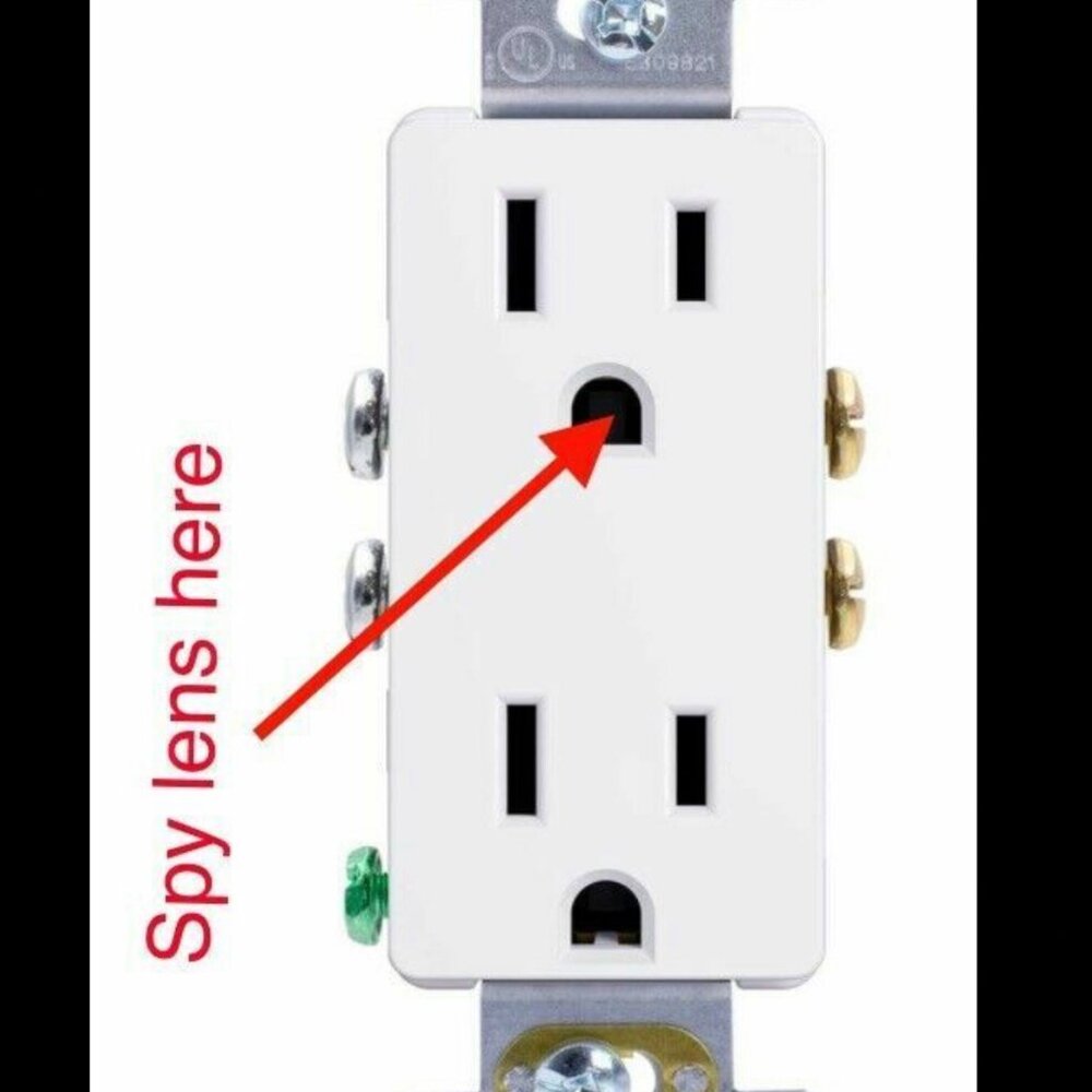 WiFi Wall Outlet Camera 4K/1080P Resolution Motion Detection with Audio for Home